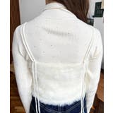 ロングフェザーWストラップニットビスチェ | moment+ | 詳細画像15 