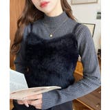 ロングフェザーWストラップニットビスチェ | moment+ | 詳細画像16 