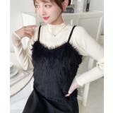 ロングフェザーWストラップニットビスチェ | moment+ | 詳細画像22 