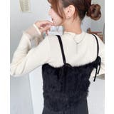 ロングフェザーWストラップニットビスチェ | moment+ | 詳細画像25 