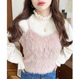 ロングフェザーWストラップニットビスチェ | moment+ | 詳細画像32 