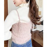 ロングフェザーWストラップニットビスチェ | moment+ | 詳細画像33 