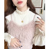 ロングフェザーWストラップニットビスチェ | moment+ | 詳細画像34 