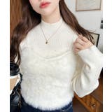 ロングフェザーWストラップニットビスチェ | moment+ | 詳細画像7 