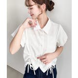 ＼ふんわりシルエットで優し気な印象に◎／バルーンスリーブ裾ドロスト半袖シャツ | moment+ | 詳細画像14 