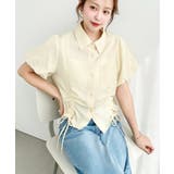 ＼ふんわりシルエットで優し気な印象に◎／バルーンスリーブ裾ドロスト半袖シャツ | moment+ | 詳細画像29 