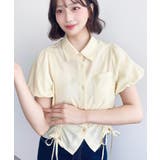 ＼ふんわりシルエットで優し気な印象に◎／バルーンスリーブ裾ドロスト半袖シャツ | moment+ | 詳細画像33 