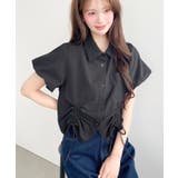 ＼ふんわりシルエットで優し気な印象に◎／バルーンスリーブ裾ドロスト半袖シャツ | moment+ | 詳細画像48 