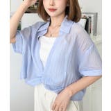 N/Tワッシャーカシュクール半袖シャツ | moment+ | 詳細画像15