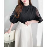 半袖レースブラウス T/Cブロード | moment+ | 詳細画像10