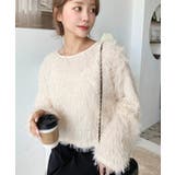 前後2WAYショート丈フリンジリボンカーディガン | moment+ | 詳細画像20 