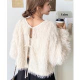 前後2WAYショート丈フリンジリボンカーディガン | moment+ | 詳細画像21 