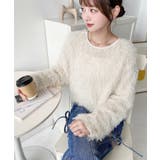 前後2WAYショート丈フリンジリボンカーディガン | moment+ | 詳細画像25 