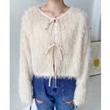 前後2WAYショート丈フリンジリボンカーディガン | moment+ | 詳細画像27 