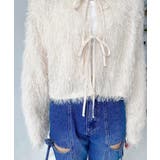 前後2WAYショート丈フリンジリボンカーディガン | moment+ | 詳細画像29 