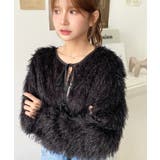 前後2WAYショート丈フリンジリボンカーディガン | moment+ | 詳細画像41 