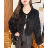 前後2WAYショート丈フリンジリボンカーディガン | moment+ | 詳細画像48 