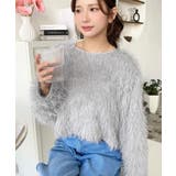 前後2WAYショート丈フリンジリボンカーディガン | moment+ | 詳細画像61 