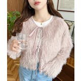 前後2WAYショート丈フリンジリボンカーディガン | moment+ | 詳細画像64 