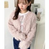 前後2WAYショート丈フリンジリボンカーディガン | moment+ | 詳細画像71 