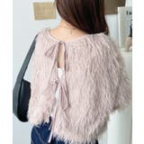 前後2WAYショート丈フリンジリボンカーディガン | moment+ | 詳細画像76 