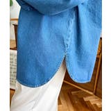 ライトオンスデニムWポケット長袖オーバーシャツ | moment+ | 詳細画像10