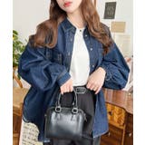 ライトオンスデニムWポケット長袖オーバーシャツ | moment+ | 詳細画像16