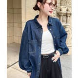 ライトオンスデニムWポケット長袖オーバーシャツ | moment+ | 詳細画像23