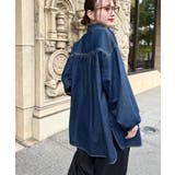 ライトオンスデニムWポケット長袖オーバーシャツ | moment+ | 詳細画像24