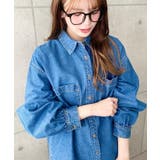 ライトオンスデニムWポケット長袖オーバーシャツ | moment+ | 詳細画像5