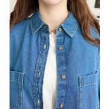 ライトオンスデニムWポケット長袖オーバーシャツ | moment+ | 詳細画像6