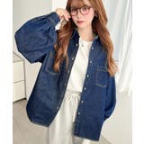 インディゴブルー | ライトオンスデニムWポケット長袖オーバーシャツ | moment+