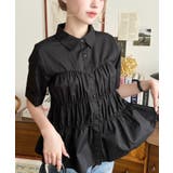 TCブロードシャーリングビスチェデザインブラウス | moment+ | 詳細画像2 