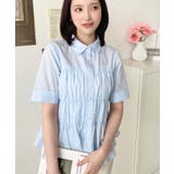 TCブロードシャーリングビスチェデザインブラウス | moment+ | 詳細画像21 