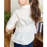 TCブロードシャーリングビスチェデザインブラウス | moment+ | 詳細画像9 