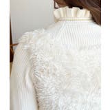 ブークレフェザーショートニットベスト | moment+ | 詳細画像10 