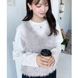 ブークレフェザーショートニットベスト | moment+ | 詳細画像22 