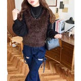 ブークレフェザーショートニットベスト | moment+ | 詳細画像29 