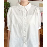 無地&マルチストライプフリルビスチェセット半袖シャツブラウス | moment+ | 詳細画像11