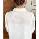 無地&マルチストライプフリルビスチェセット半袖シャツブラウス | moment+ | 詳細画像14