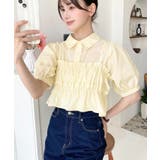 無地&マルチストライプフリルビスチェセット半袖シャツブラウス | moment+ | 詳細画像37