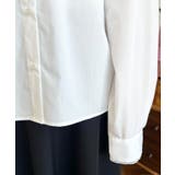 衿ワンポイント刺繍ピコレース長袖ブラウス | moment+ | 詳細画像11