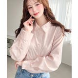 衿ワンポイント刺繍ピコレース長袖ブラウス | moment+ | 詳細画像21