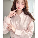 衿ワンポイント刺繍ピコレース長袖ブラウス | moment+ | 詳細画像22