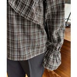 マルチウェイオフショルクロスフリルチェックブラウス | moment+ | 詳細画像20 