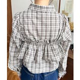 フリルビスチェセット裾ドロストリボン長袖チェックシャツ | moment+ | 詳細画像13 