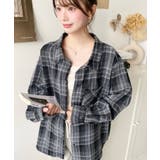 マルチウェイ長袖ルーズチェックシャツ | moment+ | 詳細画像35 