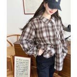 マルチウェイ長袖ルーズチェックシャツ | moment+ | 詳細画像37 