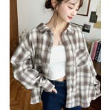 マルチウェイ長袖ルーズチェックシャツ | moment+ | 詳細画像45 