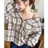 マルチウェイ長袖ルーズチェックシャツ | moment+ | 詳細画像46 